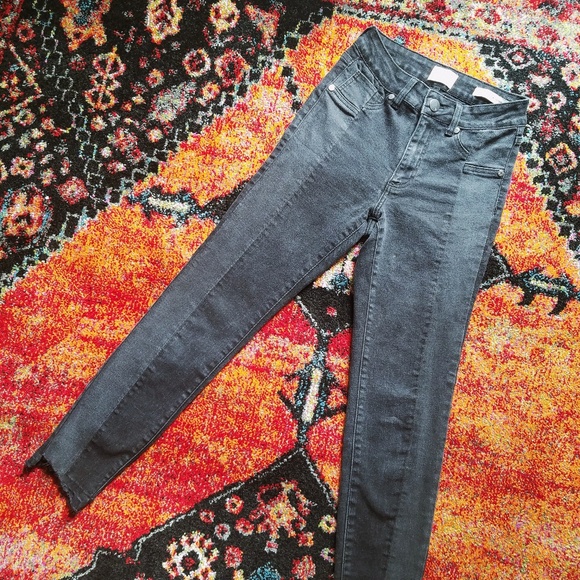 Black 91 Cotton On Mid Grazer Skinny Jeans - Picture 3 of 8